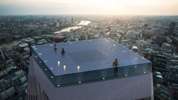 See this terrifying concept for a 360-degree infinity pool atop a skyscraper